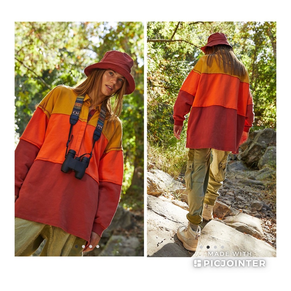 NEW FREE PEOPLE Freda Polo Tunic